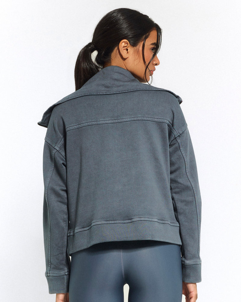 Steel Half Zip Sweat