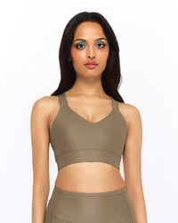 Wonder Sports Bra in Olive