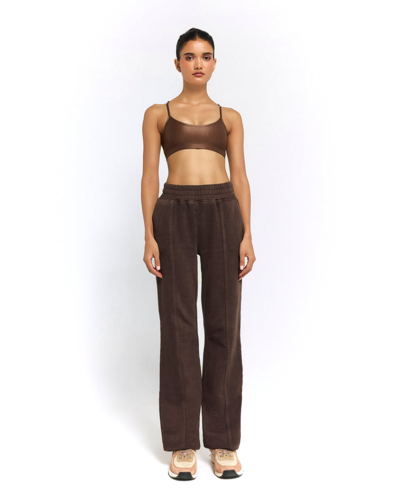 Mocha Wide Leg Sweats