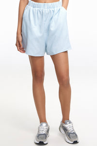 Pinstripe Linen Shorts