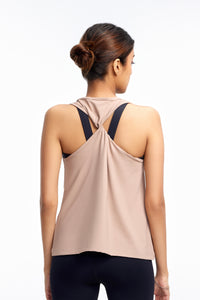 Stone Twist-Back Top