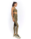 Open Back Sports Bra in Olive