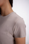 Aerial Rib Tee in Beige