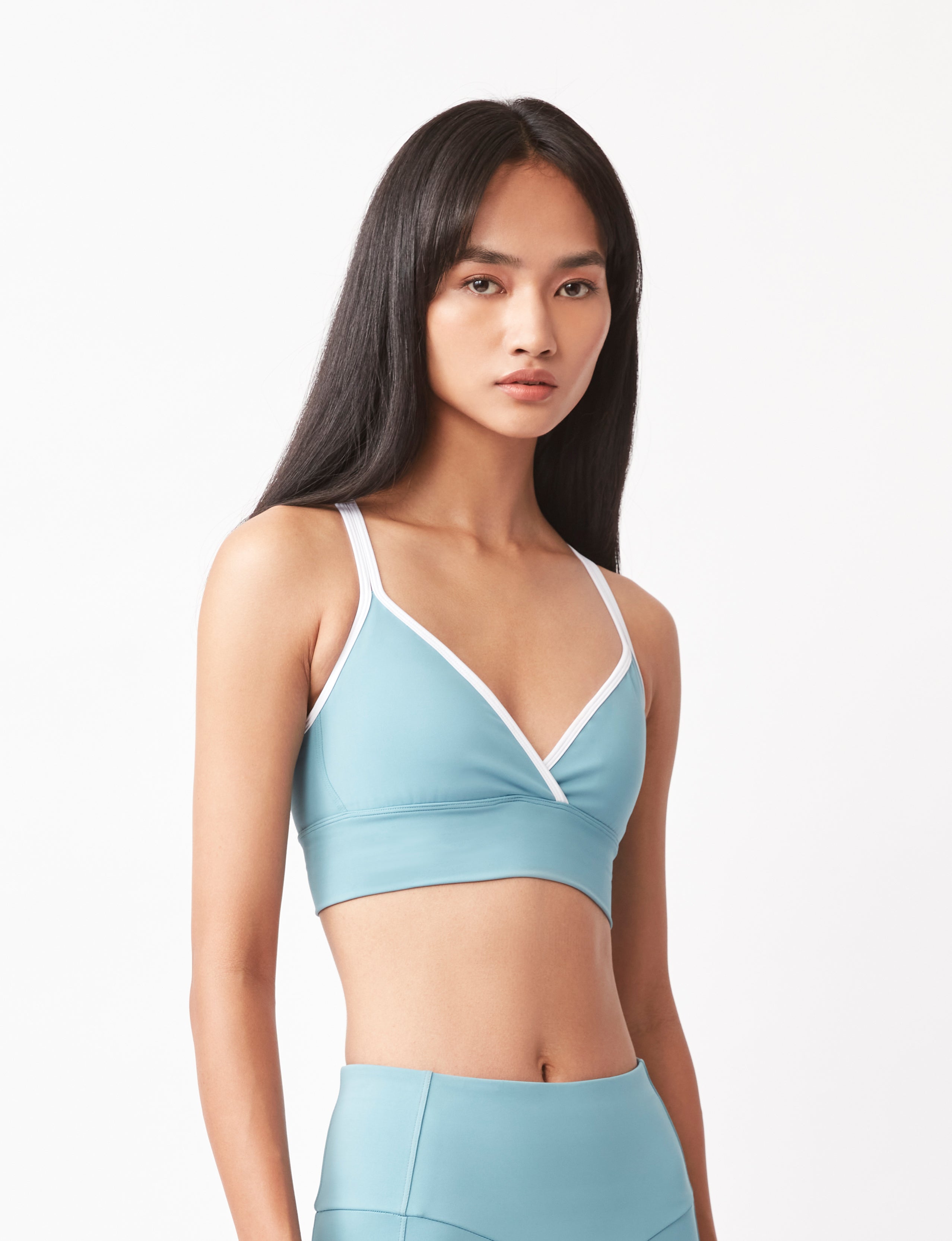 Yin Yang Bralette in Sky White Pace Active